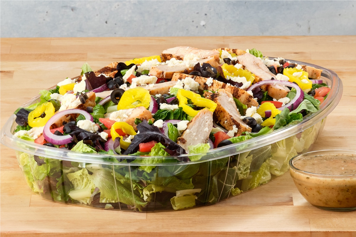 Group Salad With Added Protein